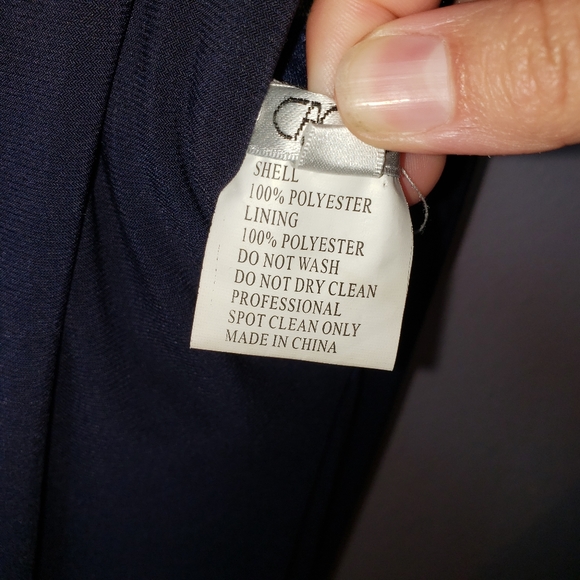 Simple Elegant Navy Blue Caché Floor Length Dress - Picture 6 of 8